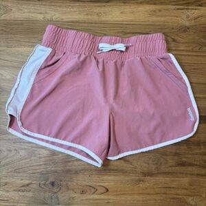 Reebok Shorts Women’s Medium Dusty Pink Drawstring Athletic Running Shorts